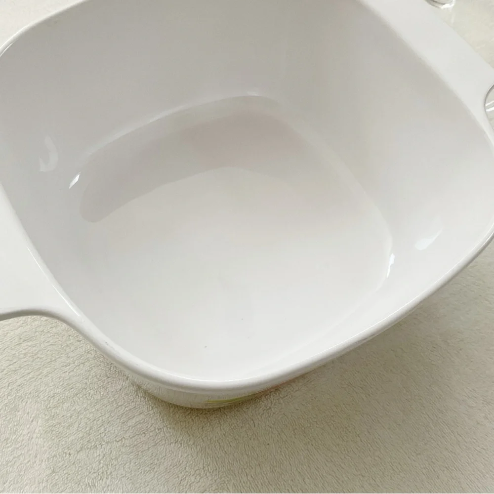 Vintage CorningWare Summer Blush 3 Qt Casserole Dish w Lid